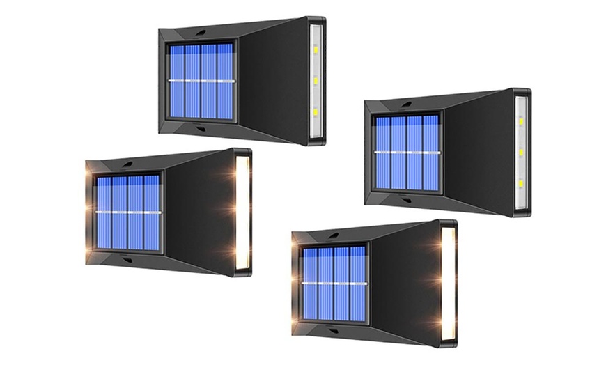 Image 7: 1, 2 ou 4 appliques murales solaires à LED