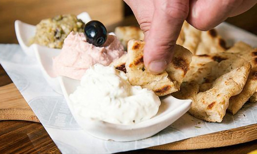 Image 5: Greek Feast for Two with Wine