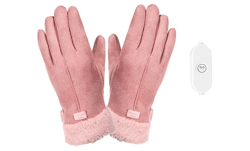 Image 2: USB Rechargeable Heating Warming Gloves