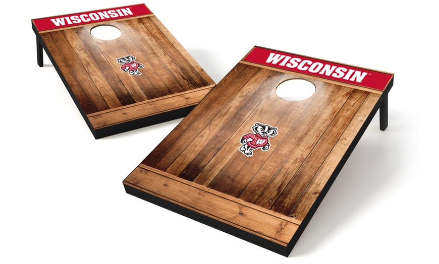 Image 54: Wild Sports NCAA Tailgate Toss Cornhole Game Set