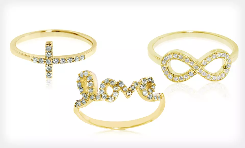 $18.99 for a Sterling-Silver Cubic Zirconia Ring ($49.99 List Price). 45 Options Available. Free Shipping and Returns. - Second Medium