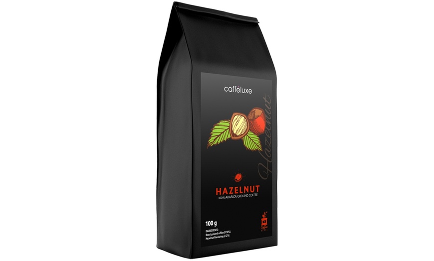 Image 6: Caffeluxe Six 100g bags Flavoured Ground Coffee Gift Set