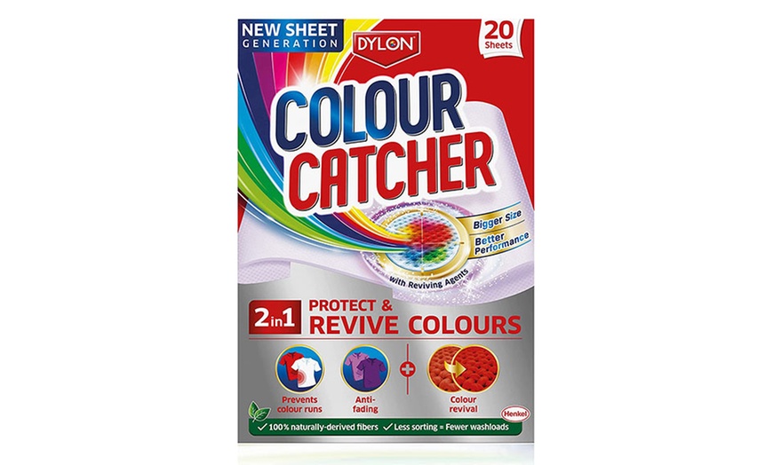 Image 1: One- or Six-Pack Dylon Colour Catcher Laundry Sheets 20N