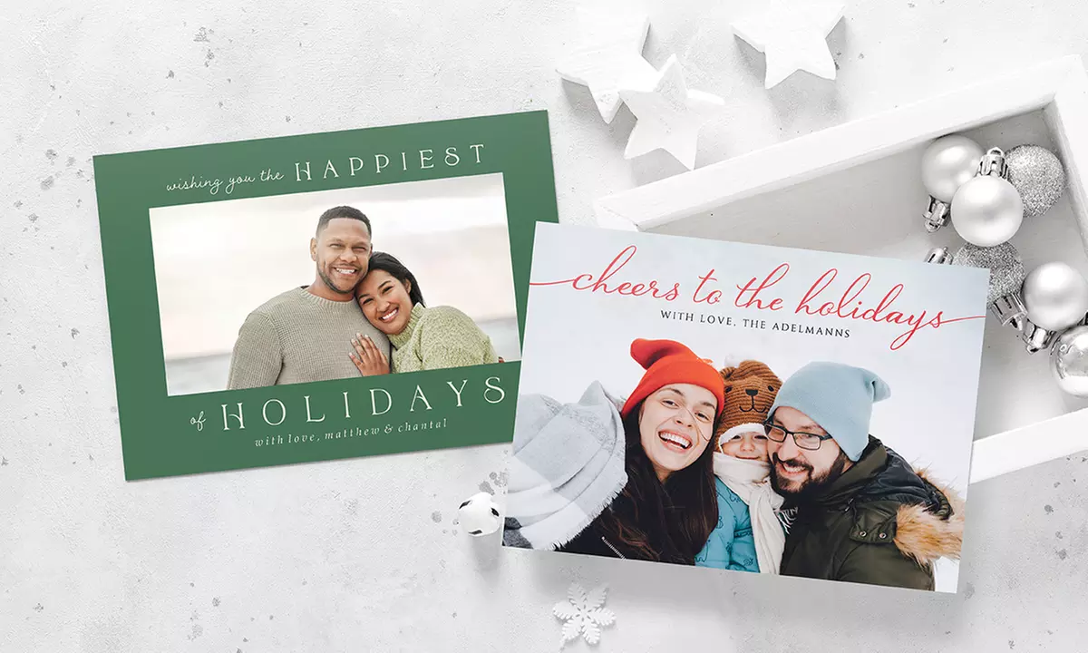 Double Sided Custom Holiday Cards from Staples