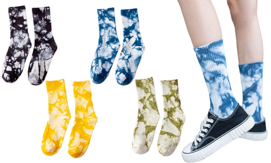 Image 1: Chaussettes Tie-Dye