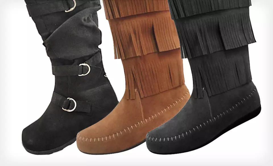 $29 for Carrini Vegan-Suede Boots (Up to $70 List Price). Multiple Styles and Sizes Available. Free Shipping. - Second Medium