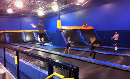 $12 for Two 60-Minute Indoor Trampoline-Park Visits at Cosmic Jump (Up to $24 Value) - Primary Image