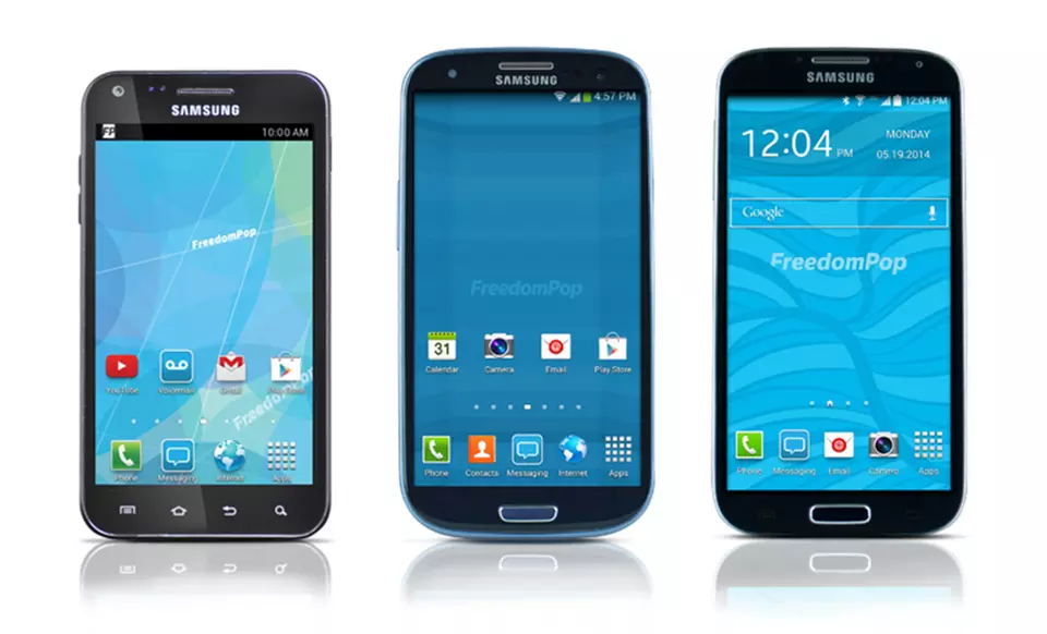 Samsung Galaxy S4, S3, or S2 with Free Mobile-Phone Service from FreedomPop (Certified Pre-Owned) - Primary Image