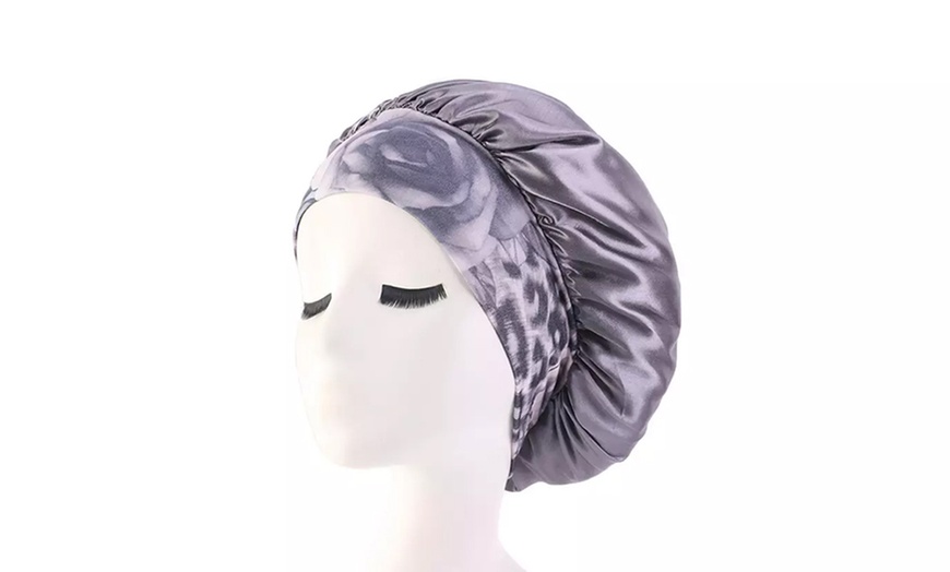 Image 3: One or Two Satin Sleeping Hair Wrap Headbands