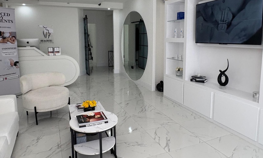 Image 1: Save Up to 78% Off on PRP Hair Loss or Vampire Facelift Treatments at One Aesthetics Boutique