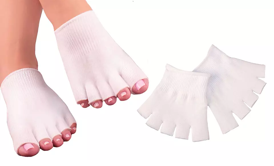 Therapeutic Gel Skin-Moisturizing Recovery Toe Socks - Primary Image