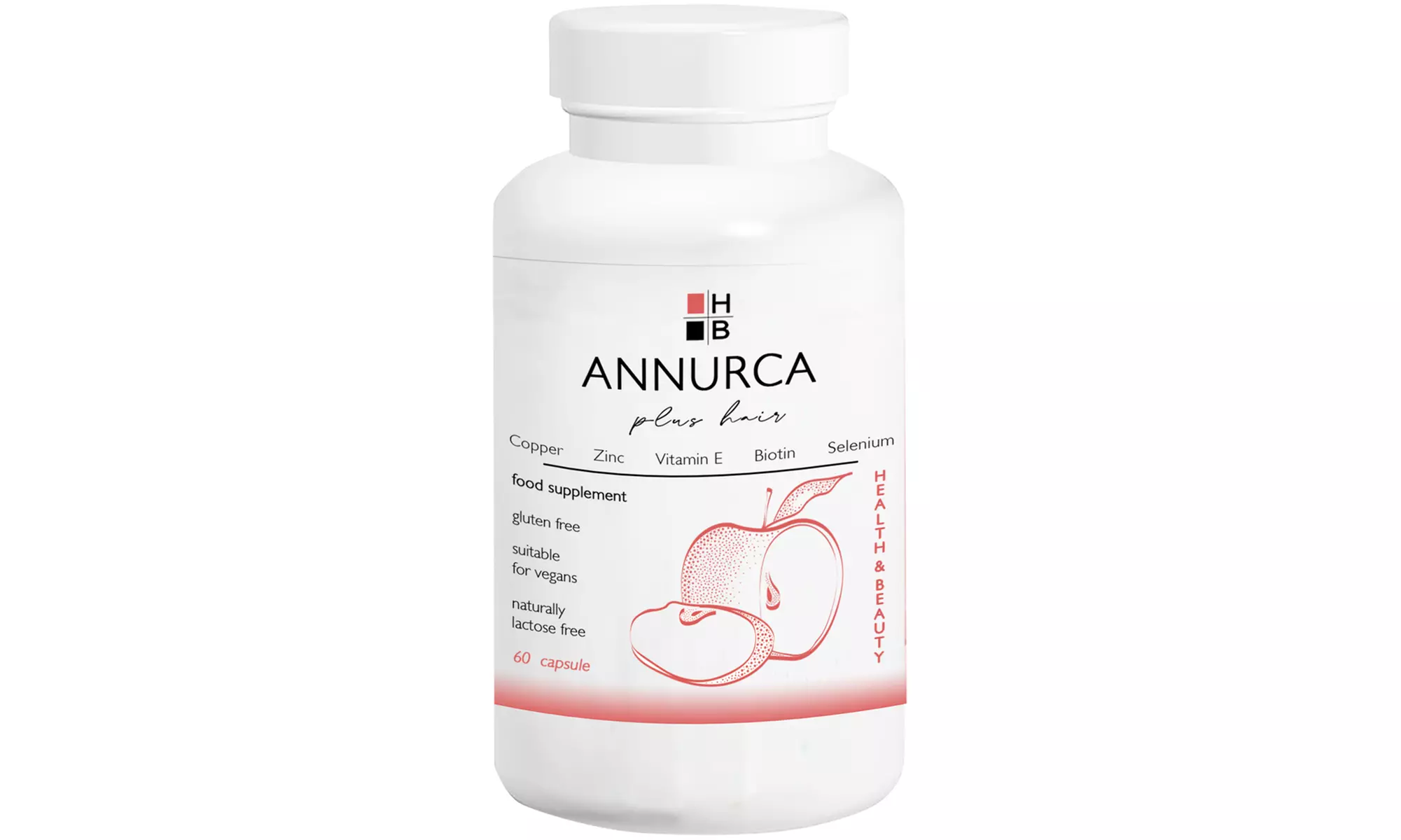 60, 120 o 180 capsulas de vitaminas Annurca para el pelo - Primary Image