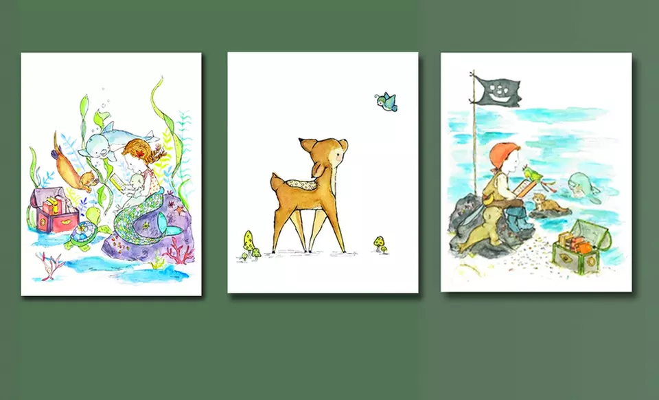 8"x10" or 13"x19" Trafalgar's Square Children's Art from $11.99–$18.99. Multiple Prints Available. - Primary Image