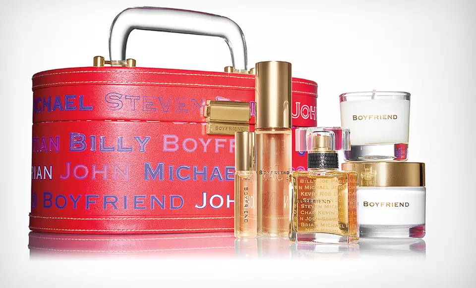 $39.99 for a Boyfriend Fragrance Set and Train Case in Red or Black ($95 List Price). Free Shipping. - Primary Image