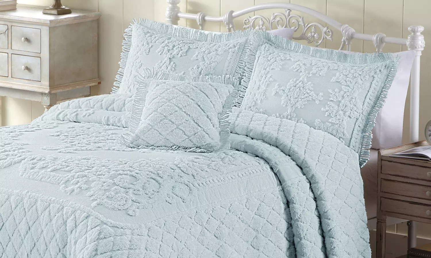 Traditional Chenille Bedspread or Pillow Sham from $24.99–$79.99 - Second Medium