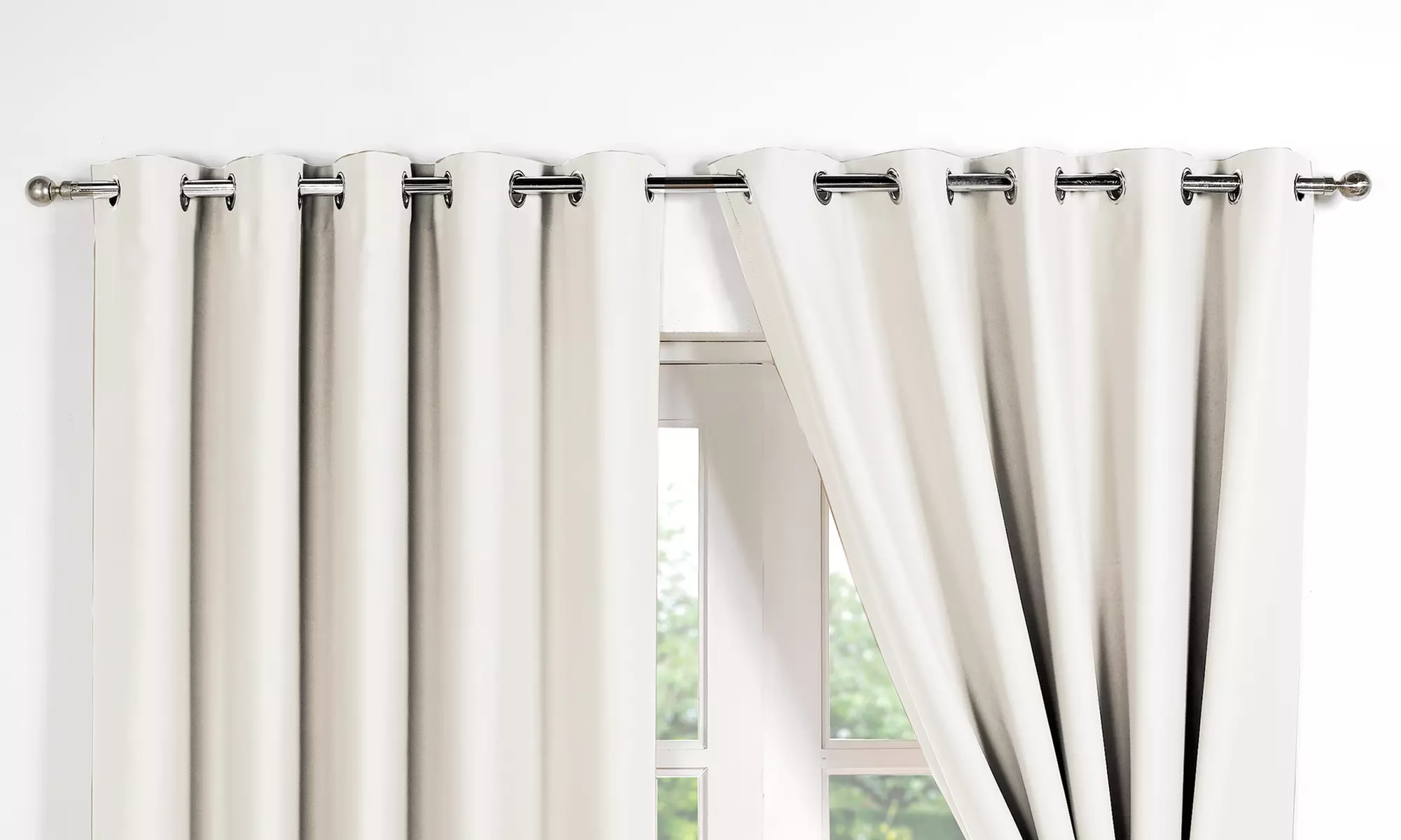Blackout Thermal Eyelet Curtains in Choice of Size and Colour from £16.99 (Up to 60% Off) - Primary Image