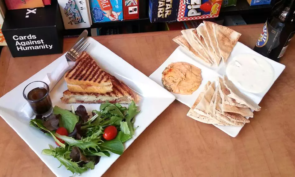 Lunch or Dinner for Two Plus Access to Board Games﻿ at Monopolatte (Up to 51% Off)  - Primary Image