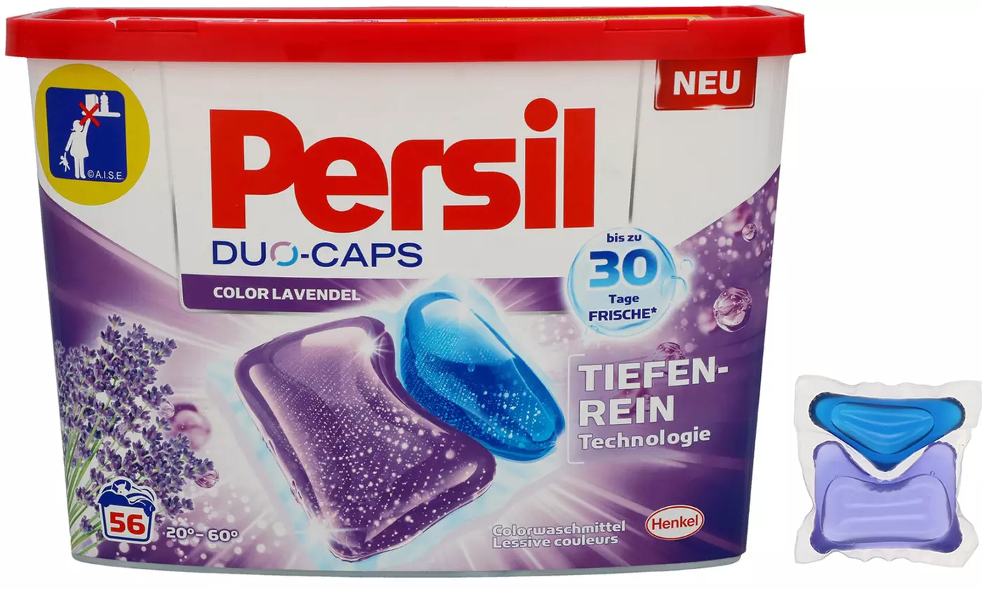 56, 168 order 336 Persil Waschmaschinen-Duo Caps Lavendel - Primary Image