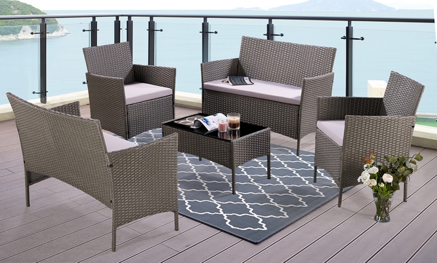 Image 4: Rattan Lounge Set
