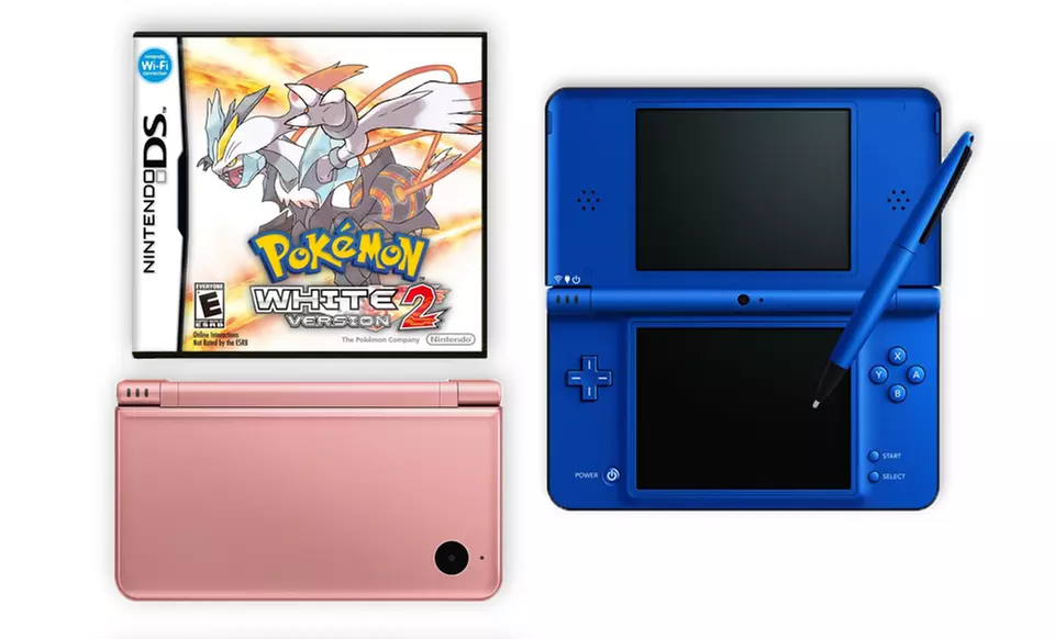 Nintendo DSi XL (Refurbished) and Pokemon White Version 2 Bundle. Multiple Colors Available.  Free Returns. - Primary Image