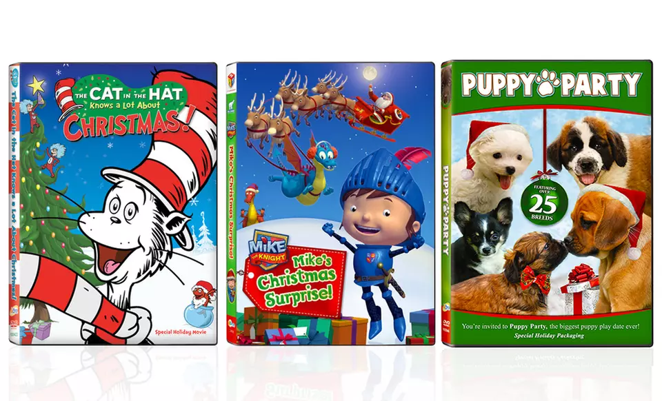 Set of 3 Kids' Holiday DVDs - Primary Image
