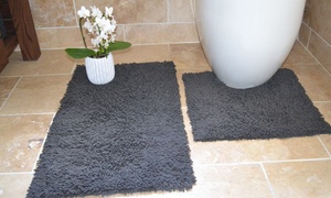  Cotton Twist Soft-Touch Two-Piece Bath Mat Set 