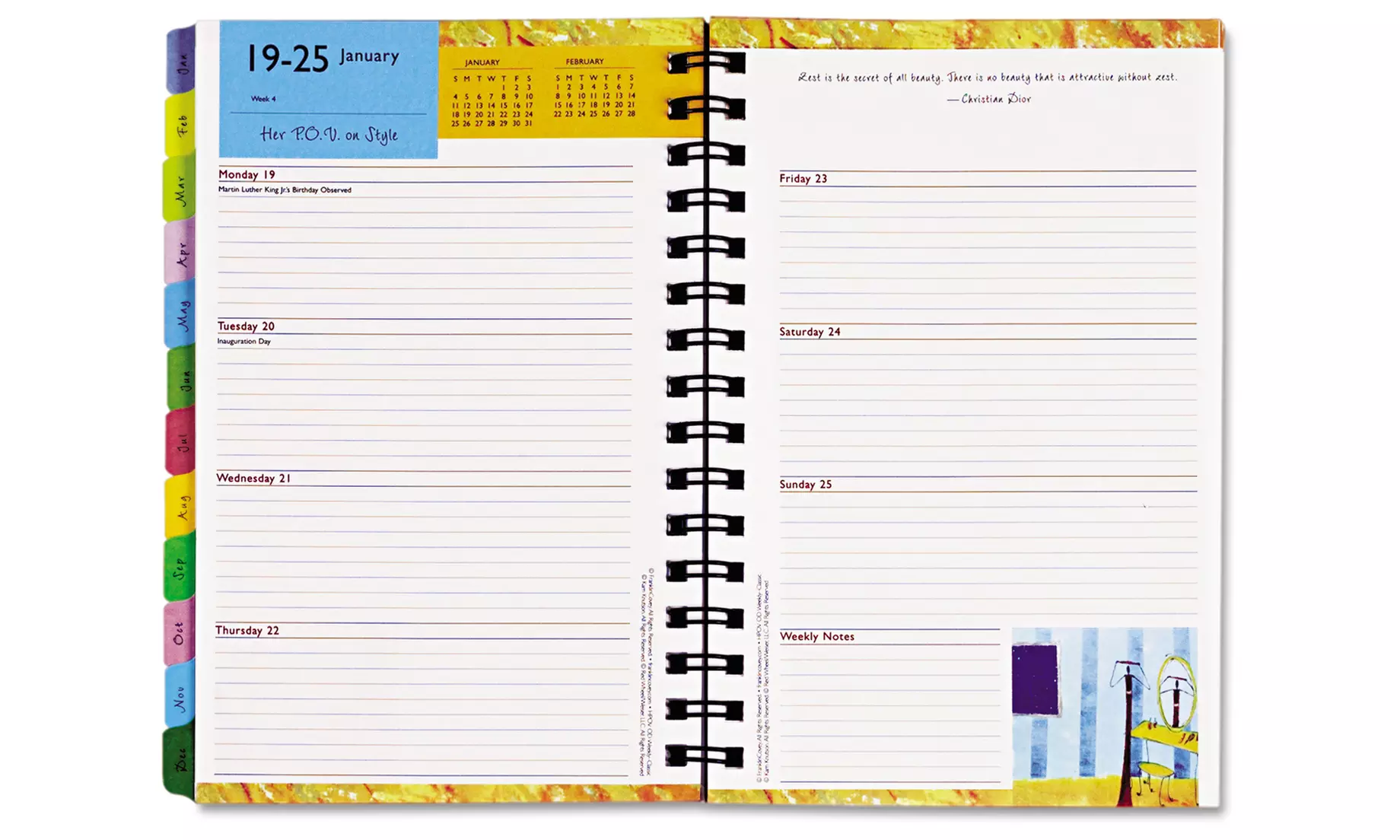 Franklin Covey Her Point of View Wire-Bound Planner Refill; 5.5"x8.5" - Primary Image