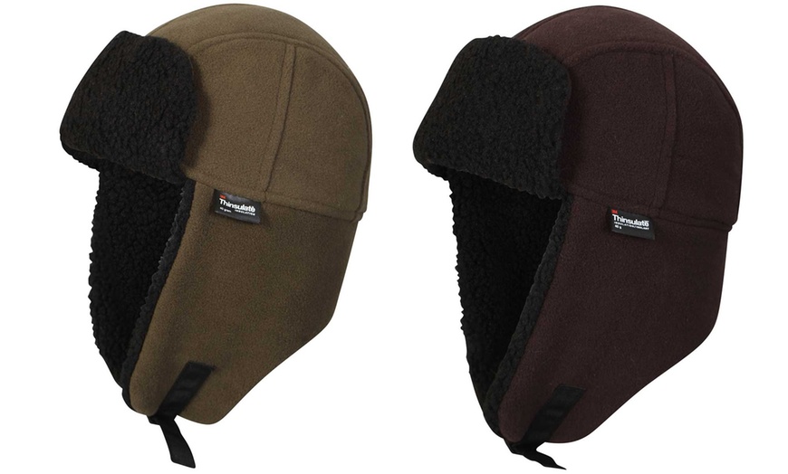 Image 1: Waterproof Fleece Trapper Hat