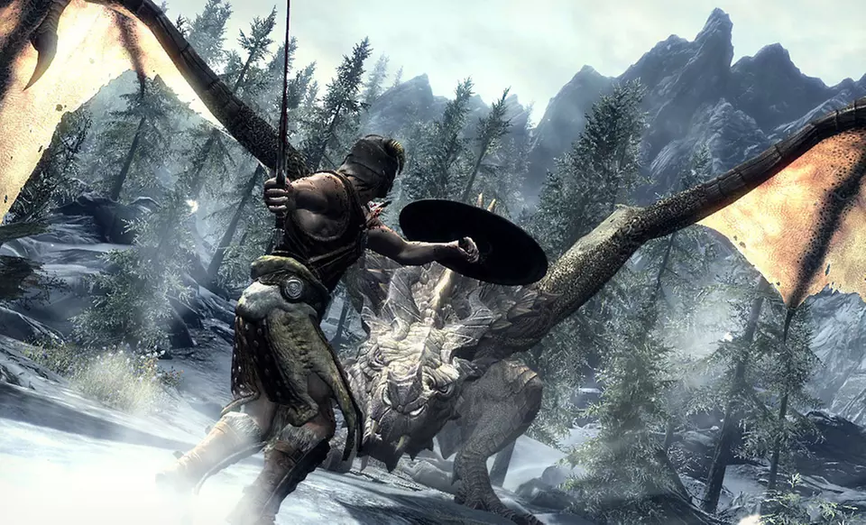 $13.99 for The Elder Scrolls V: Skyrim Download Card for Xbox 360 ($29.99 List Price) - Second Medium