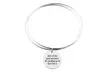 Pink Box Stainless Steel Double Layer Inspirational Bangle - Second Medium