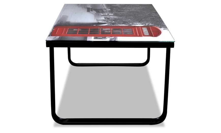 Image 20: Glass Printed Coffee Table