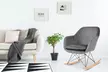 Fauteuil  en velours Aleks, style scandinave - Second Medium