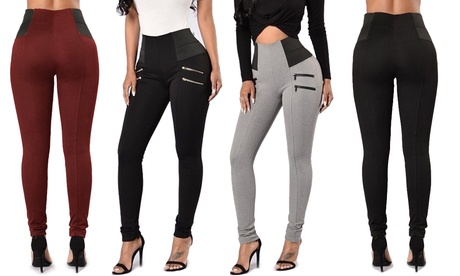 Pantaloni da donna con elastico in vita disponibili in 4 taglie e 3 colori