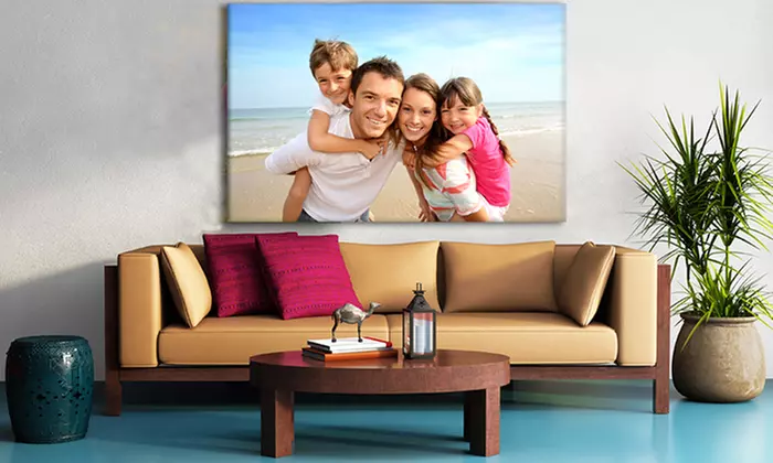 One or Two Custom XXXL Canvas Prints with Free Shipping (Up to 85% Off). Six Options Available. - Second Medium