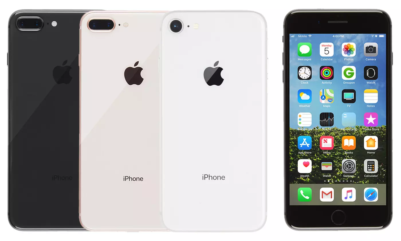 Apple iPhone 8/8Plus (GSM Unlocked) (Scratch and Dent) with MFI Lightning Cable - Primary Image