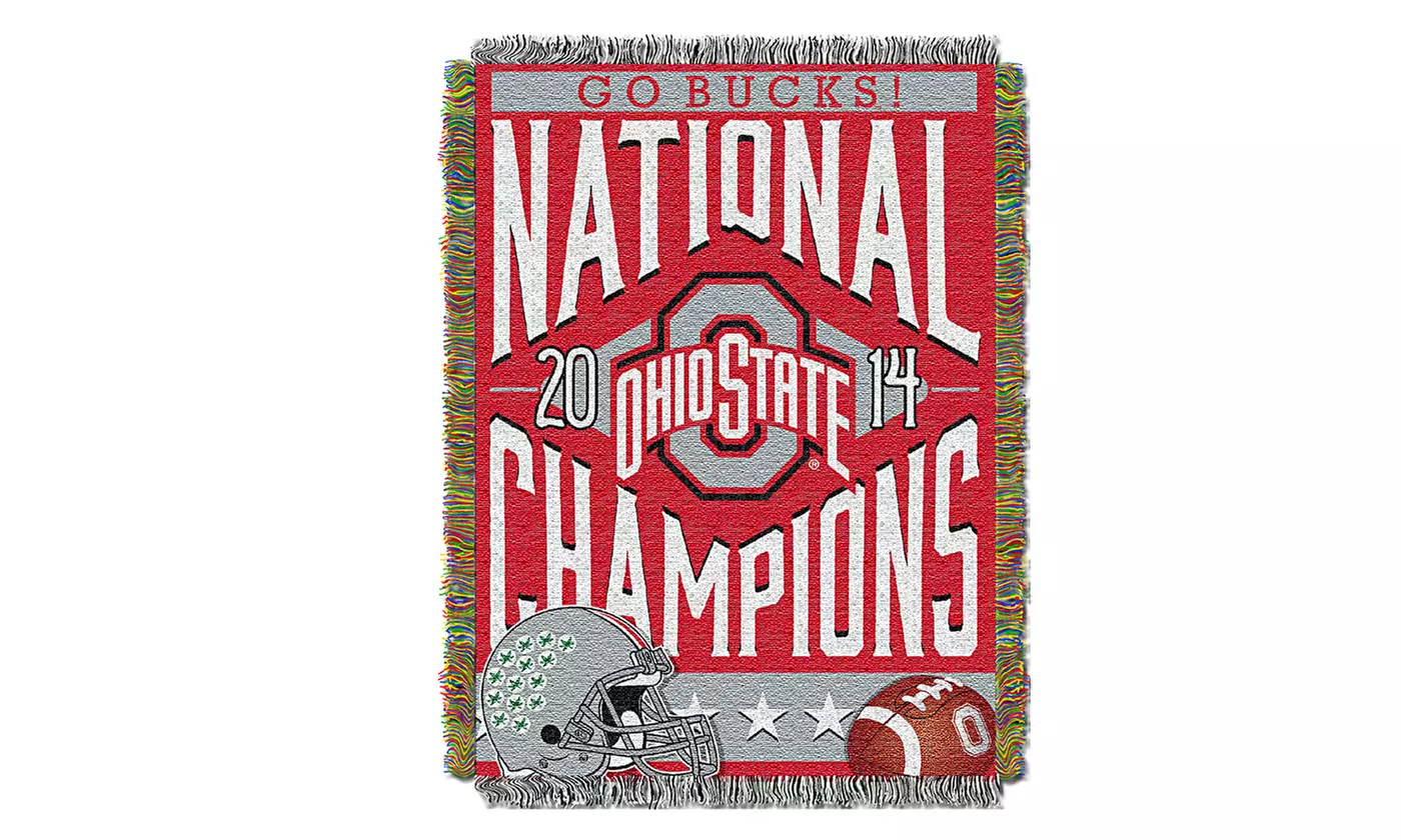 Ohio State Buckeyes 2014 NCAA Football National Champions Tapestry - Primary Image