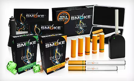 $24 for a South Beach Smoke Tobacco or Menthol e-Cigarette Deluxe Starter Kit ($166.65 List Price). Free Shipping. - Primary Image