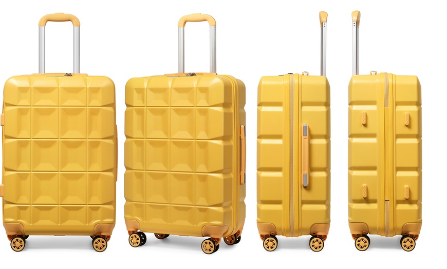 Image 12: One or Four Lightweight Suitcases with TSA Locks