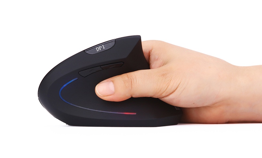 Image 3: Wireless Vertical Optical Mouse