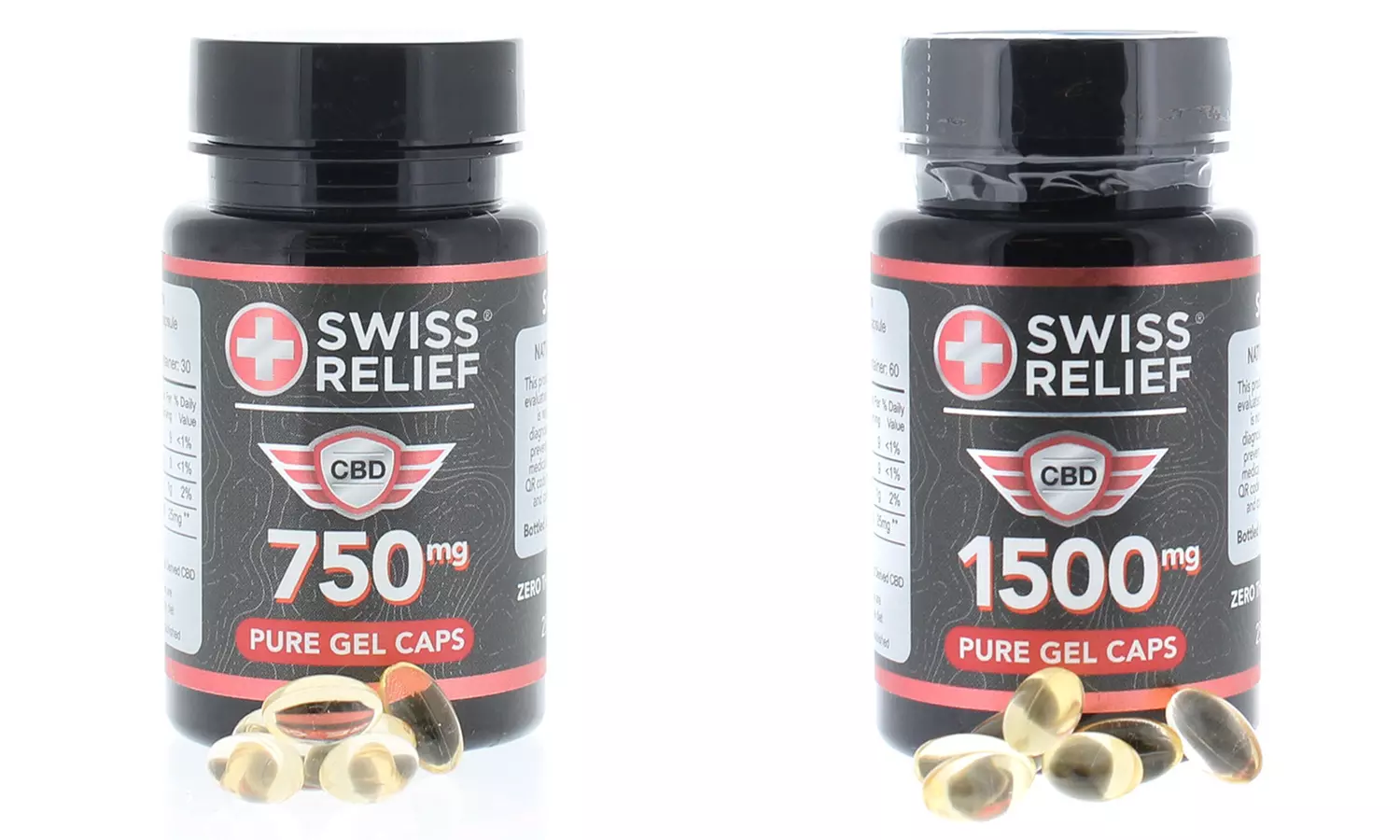 Swiss Relief CBD Capsules (30-Day Supply) - Primary Image