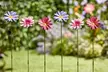 6 or 12 Metal Daisy Garden Stakes - 2 Colour Options - Image 4