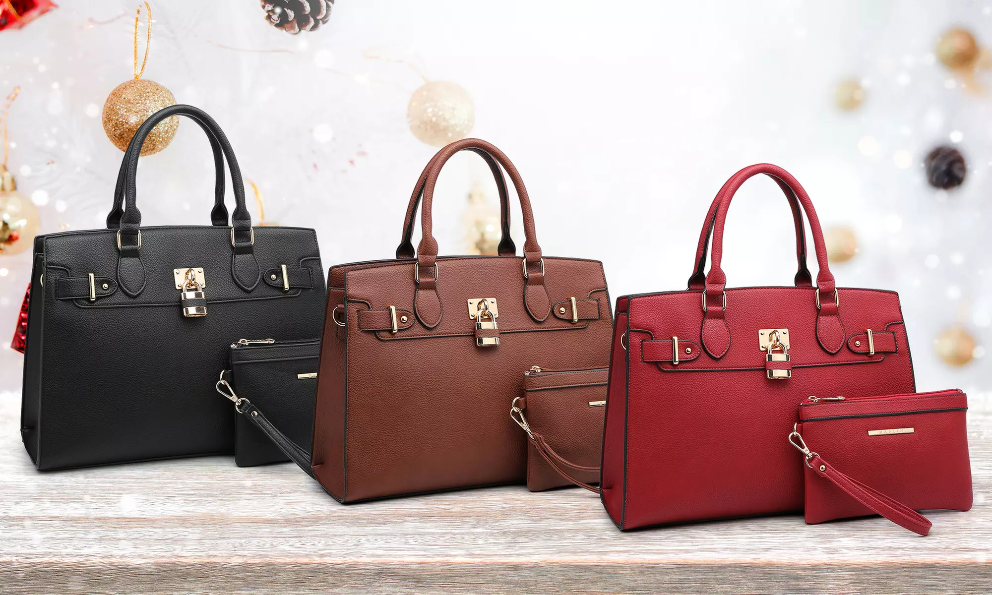 Amphora Marco Collection Women's Satchel Handbag with Wristlet - Primary Image