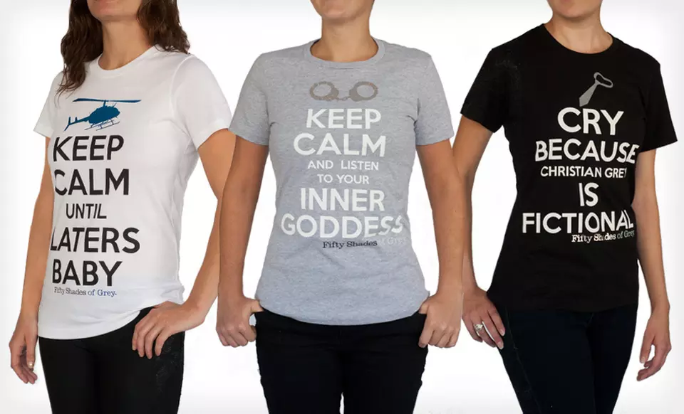 $12 for a “Fifty Shades of Grey” Tee ($24.99 List Price). Three Styles Available. - Primary Image