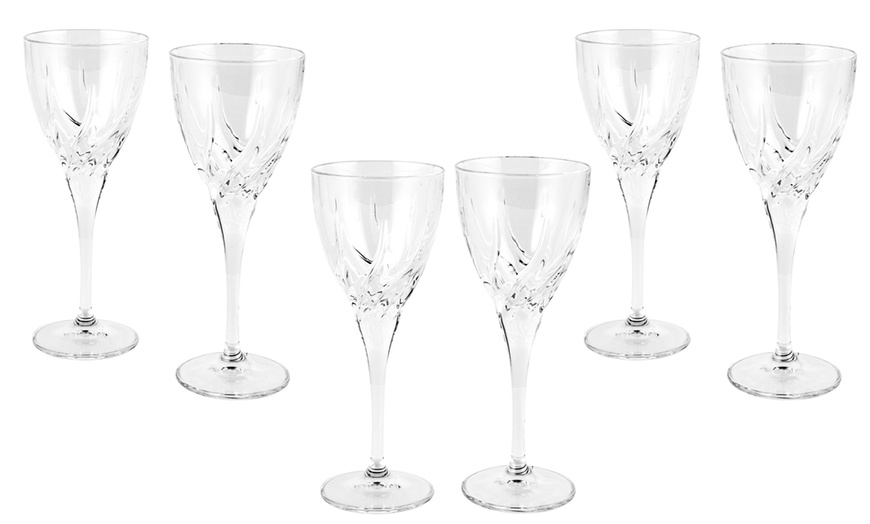 Image 4: RCR Crystal Twist Wine Glasses