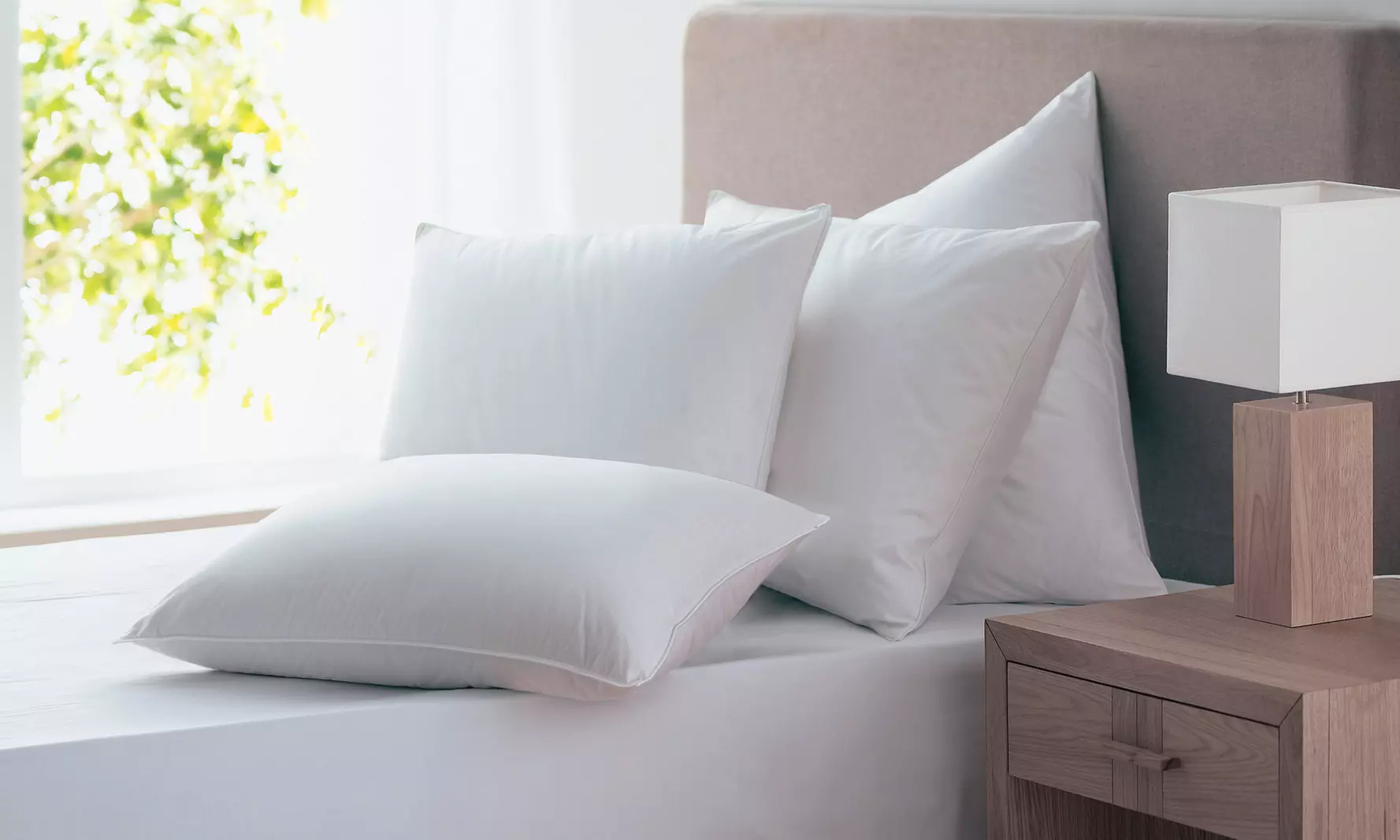 Almohadas de hotel "Happy", antiácaros, antimoho e hipoalergénicas, marca Sampur - Primary Image