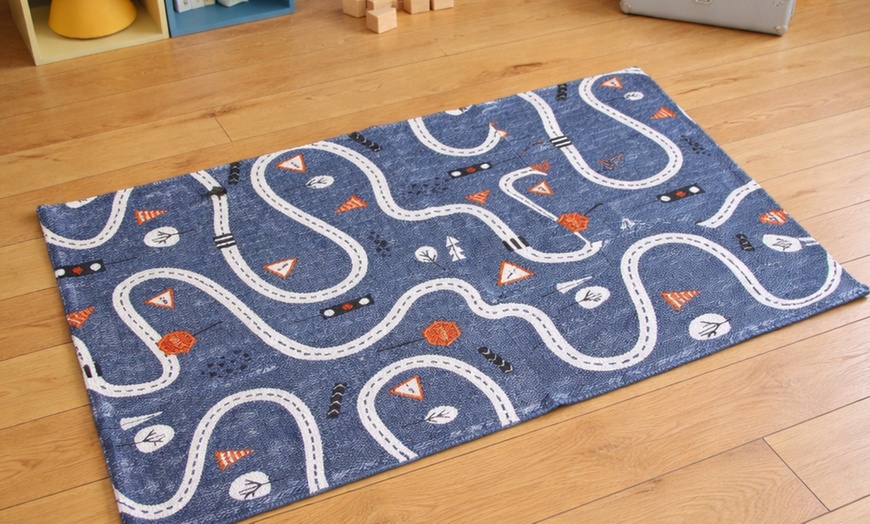 Image 4: Completo lenzuola per bambini e/o tappeto in cotone riciclato