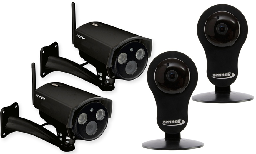 Image 1: Zennox HD Surveillance Camera Set