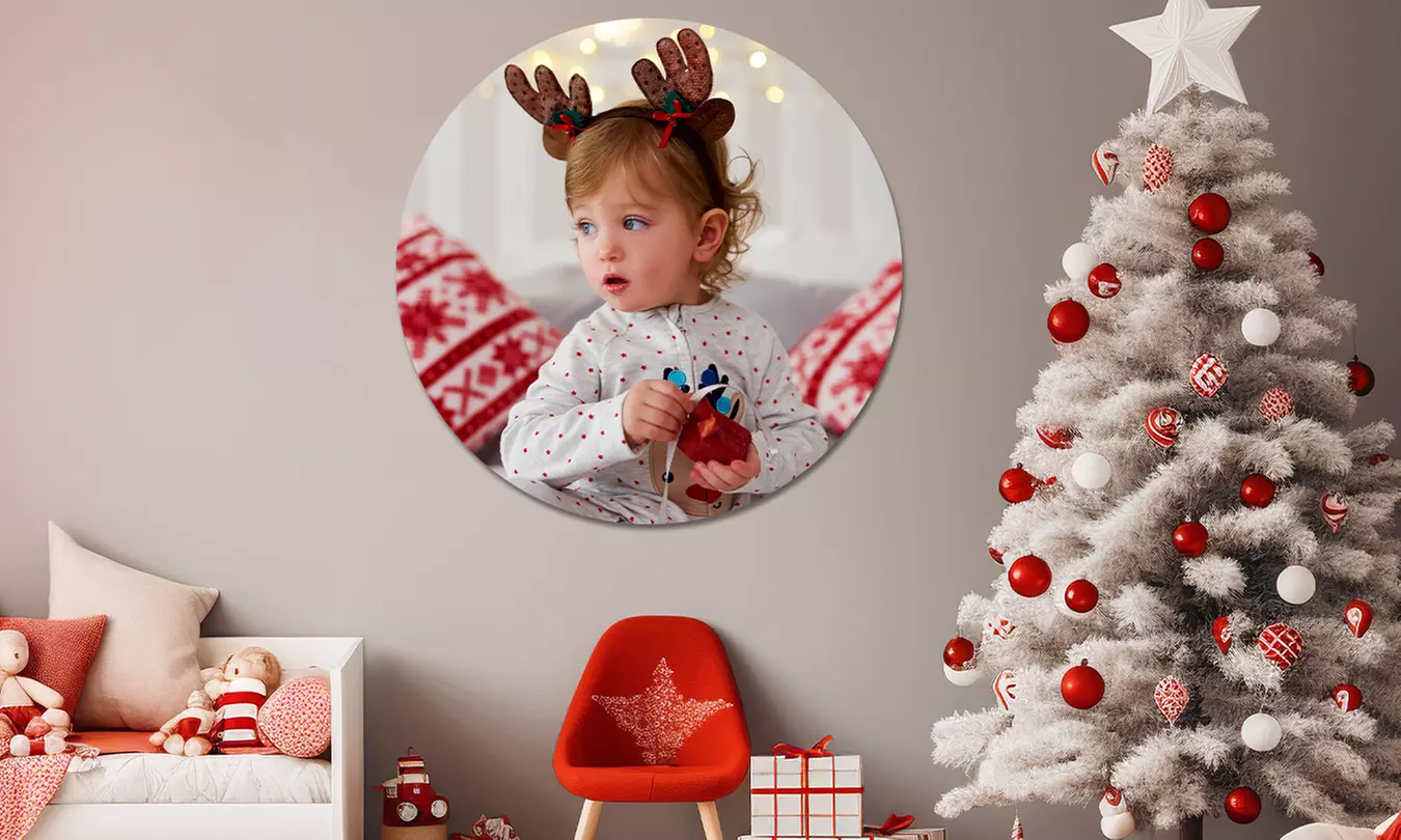 Jouw foto op een wandcirkel