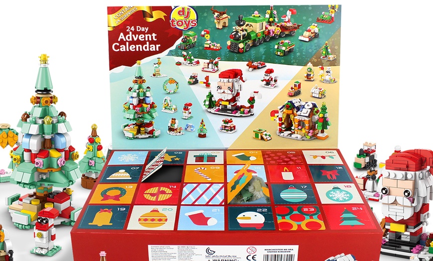 Image 4: Kids Building Blocks 24-Day Christmas Advent Calendar
