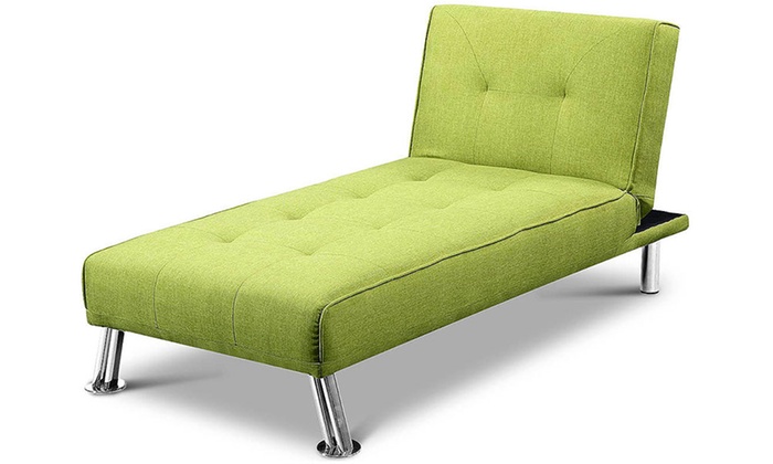 fabric chaise longue sofa bed